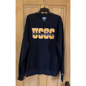 BLUE Mens UCSC UC Santa Cruz Embroidered Sweatshirt Size XL Blue Navy SP EXC